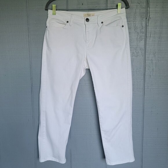 J. Jill Denim - J. Jill Authentic Fit White Cropped Denim Jeans. Size 6